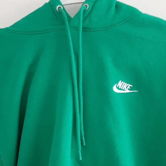 Nike Club Men's Fleece Pullover Green Hoodie - Picture 5 of 16